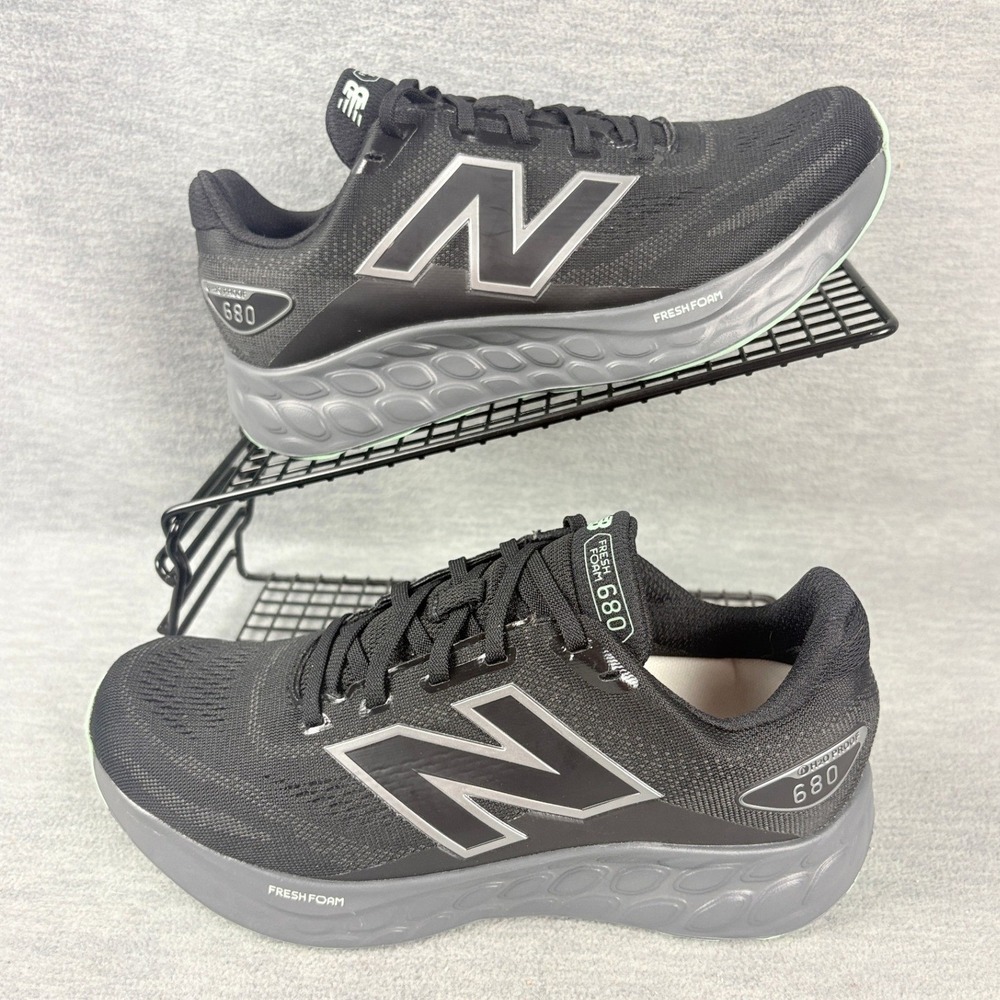New Balance 680 v8 Waterproof Running Sneakers Womens 7 Black Comfort Trainers